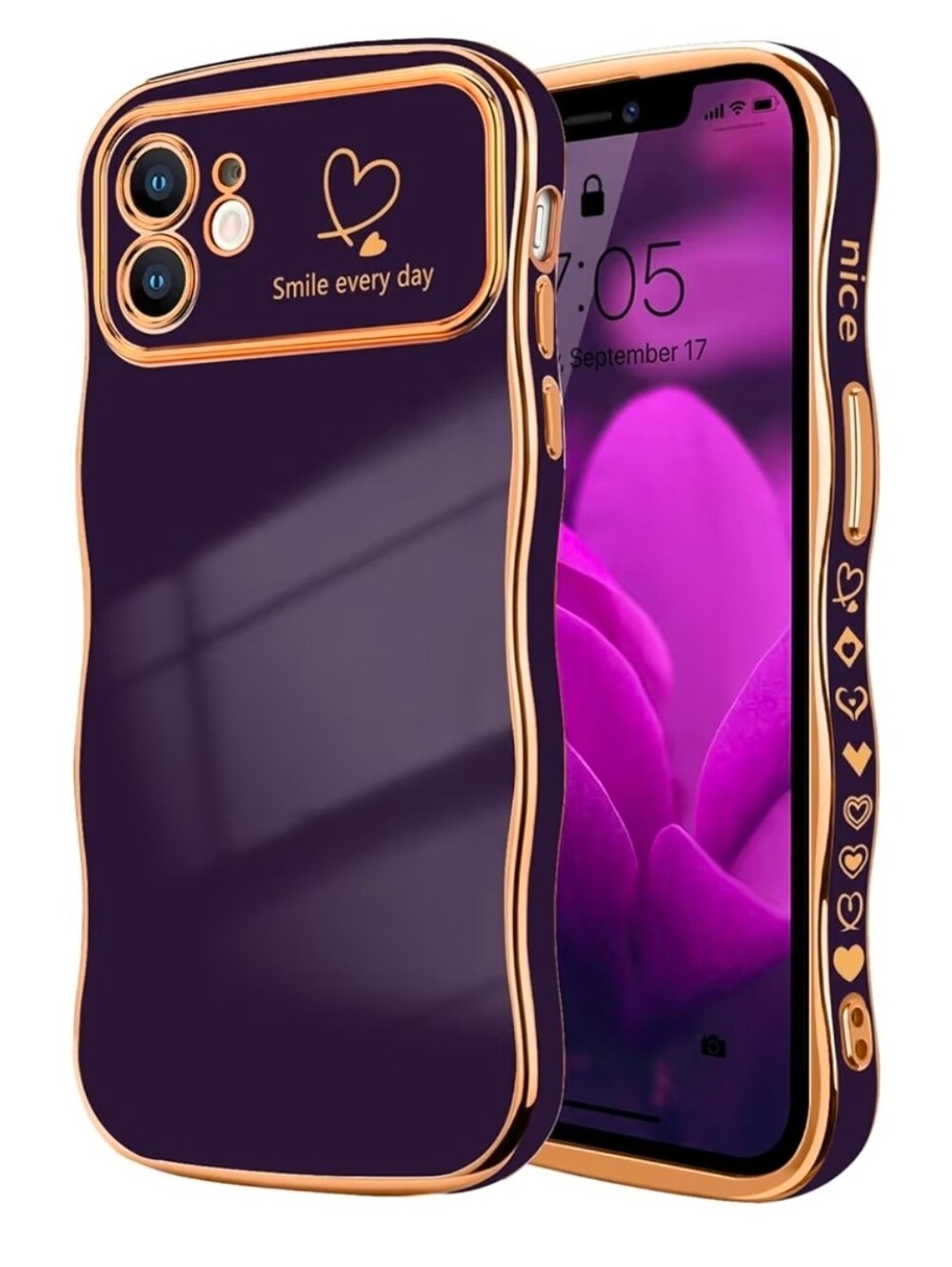 iPhone 16 Pro Max Luxery Purple Case
